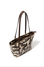 Moo Printed Plain Top Handle Tote