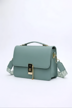 Structured Crossbody with Geometric Strap