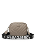 Quilted Crossbody with Contrast Strap