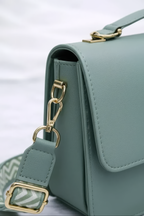 Structured Crossbody with Geometric Strap