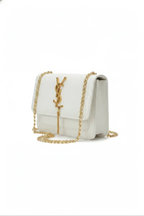 Croc Textured Shoulder Bag with Chain