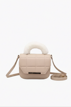 Quilted Crossbody with Plush Handle