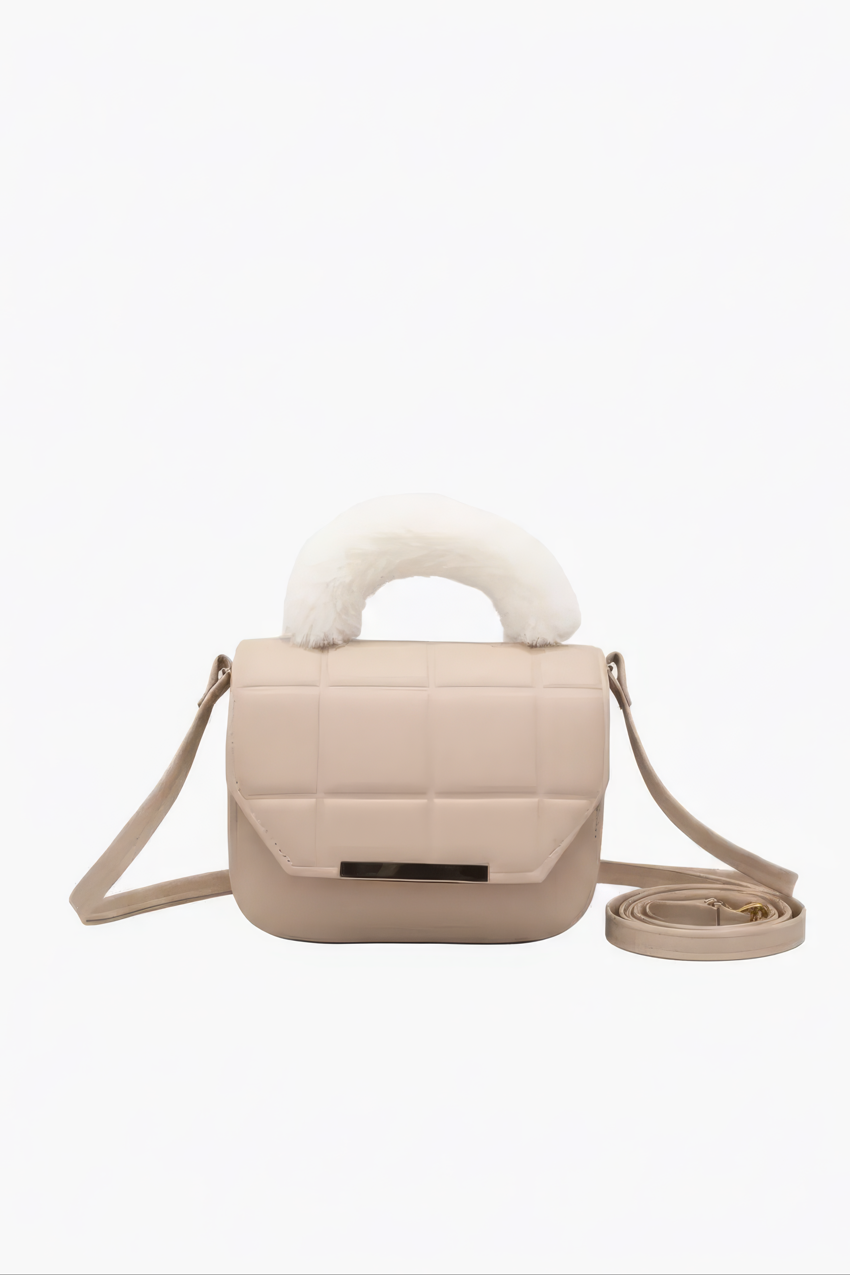 Quilted Crossbody with Plush Handle