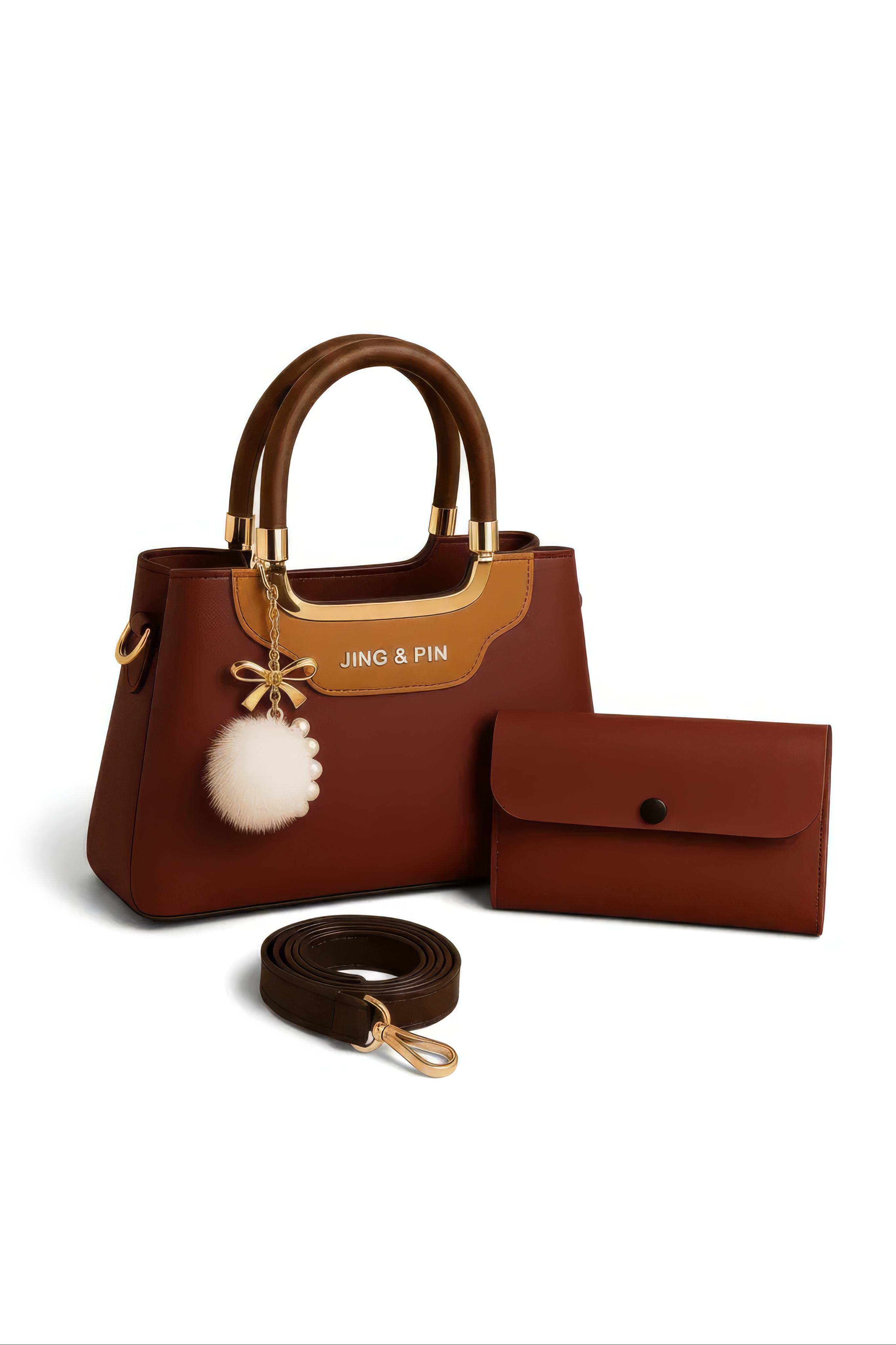 Jing and Pin Handbag and Wallet Set
