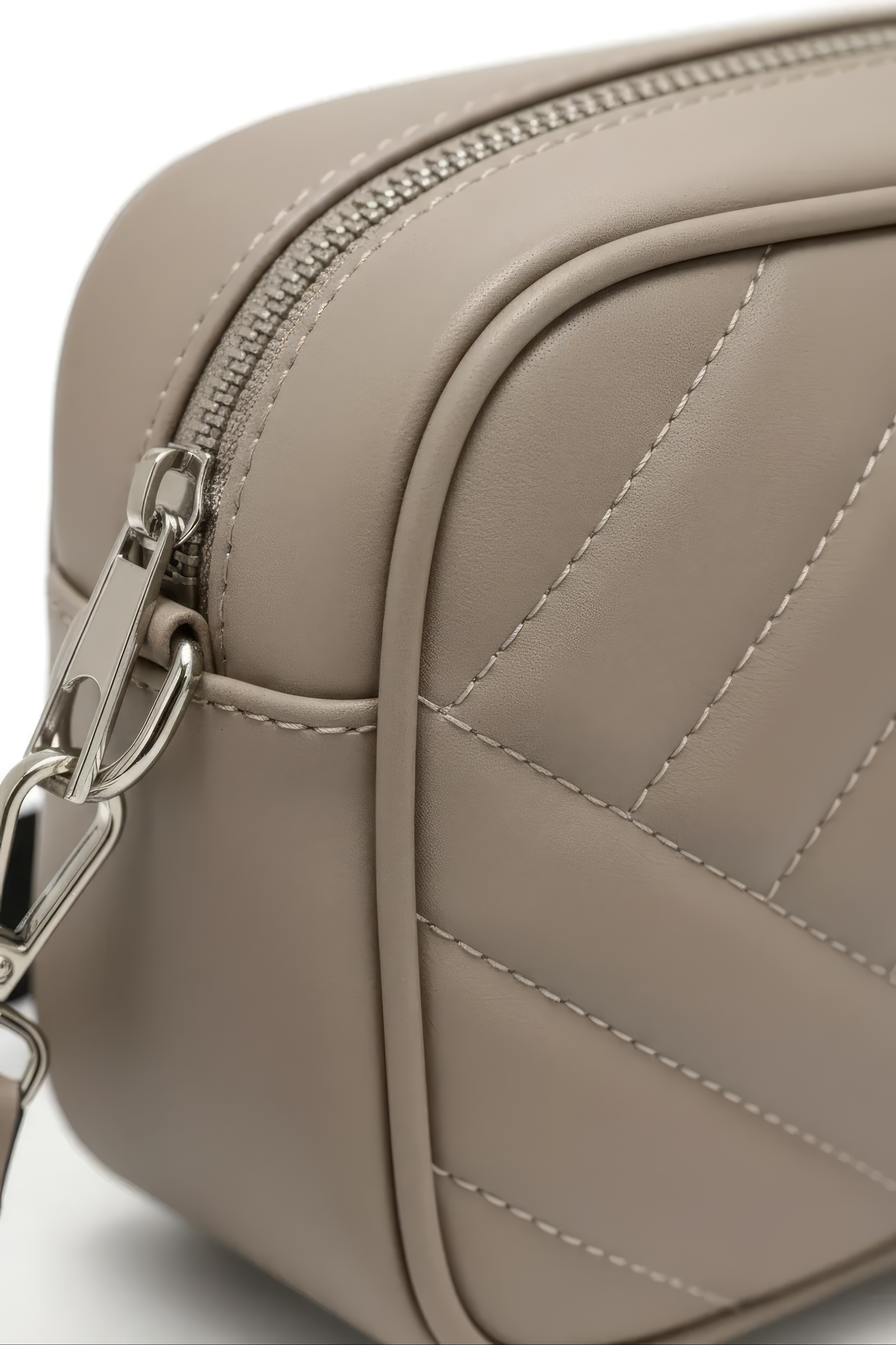 Quilted Crossbody with Contrast Strap