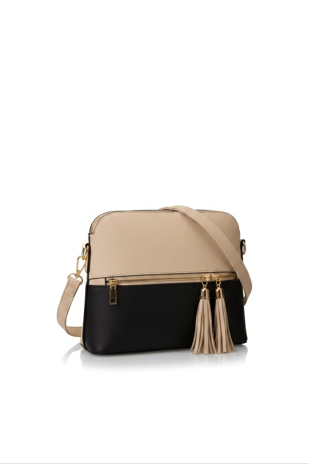 3-Piece Beige Textured Tote Set