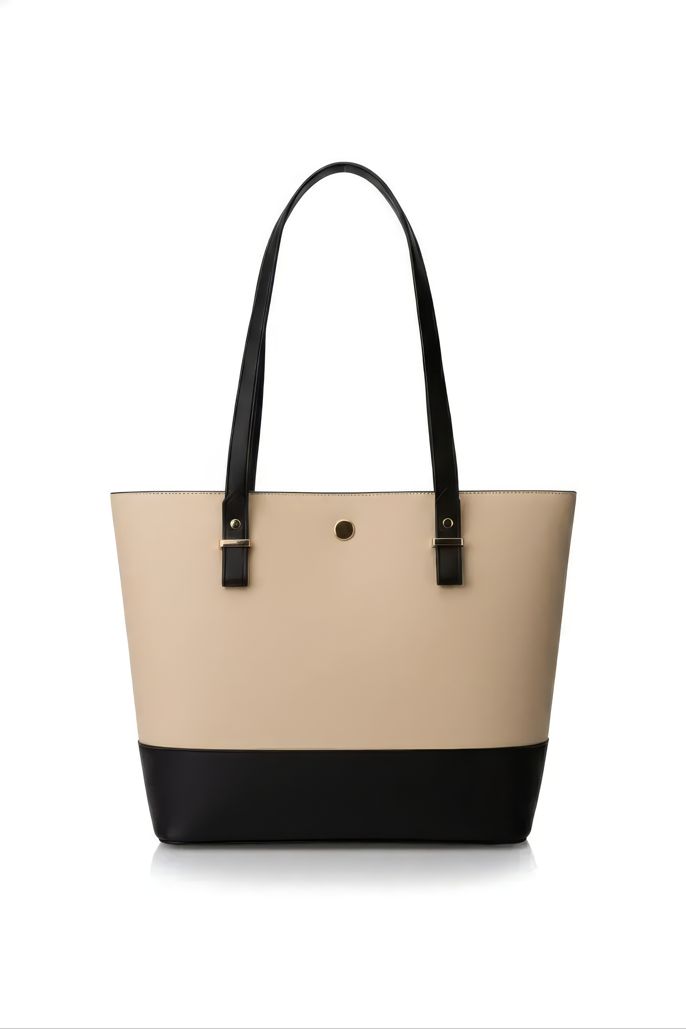 3-Piece Beige Textured Tote Set