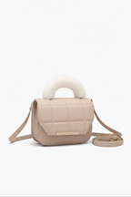 Quilted Crossbody with Plush Handle